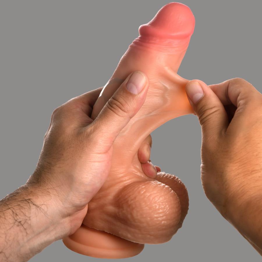 Jock Real Skin Whit Balls - Dildo 21 cm